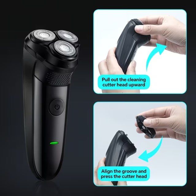 Professional Men's electric shaver, with smooth and comfortable shaving time, suitable for facial trimming and cleaning, smooth and clean every shaving, USB charging, ideal holiday gift, Father's Day