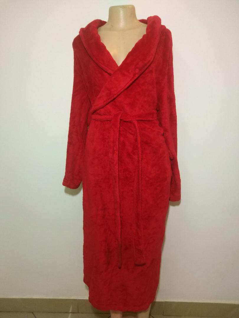 Soft Fleece Cotton Fashion Luxury UNISEX Bathrobe With Long Shawl Collar Flush Robe Bathroom Accessory With Detachable Outer Belt Hanging Loop Soft Touch Sexy V-neck used for Bathing Spa or Hotel