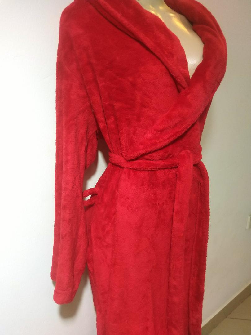 Soft Fleece Cotton Fashion Luxury UNISEX Bathrobe With Long Shawl Collar Flush Robe Bathroom Accessory With Detachable Outer Belt Hanging Loop Soft Touch Sexy V-neck used for Bathing Spa or Hotel