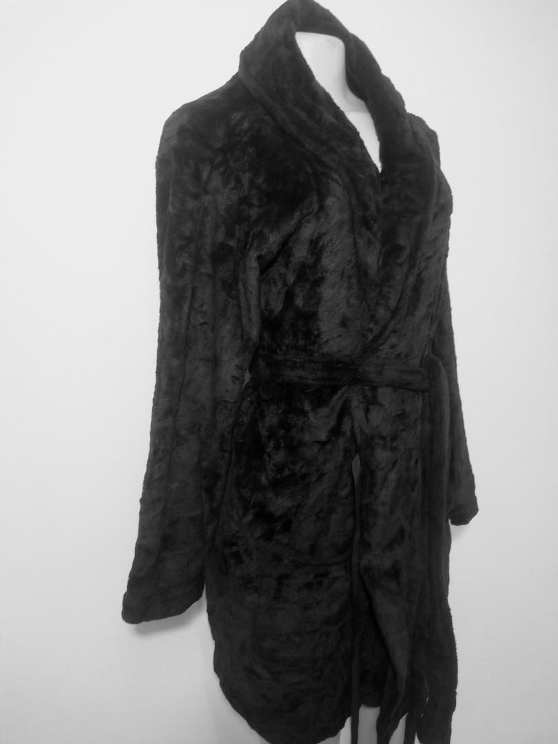 Soft Fleece Cotton Fashion Luxury UNISEX Bathrobe With Long Shawl Collar Flush Robe Bathroom Accessory With Detachable Outer Belt Hanging Loop Soft Touch Sexy V-neck used for Bathing Spa or Hotel