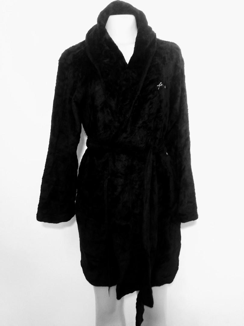 Soft Fleece Cotton Fashion Luxury UNISEX Bathrobe With Long Shawl Collar Flush Robe Bathroom Accessory With Detachable Outer Belt Hanging Loop Soft Touch Sexy V-neck used for Bathing Spa or Hotel