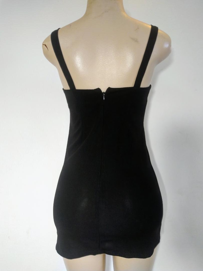 Women elegant fashion black date straps stunning dress classy mini bodycon fitting  mini club party short girls dress  sleeveless sexy hot outfit  for casual patties,girls date romantic dinner dates