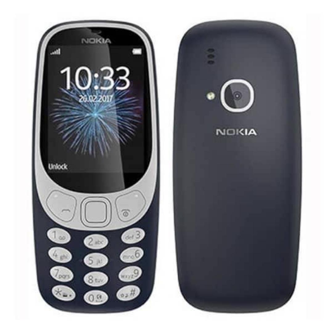 Buy Nokia 3310 Features 2.4″ display, 2 MP primary camera, 1200 mAh battery, 16 MB RAM.
2.4 Inch QVGA Display
Dual Normal SIM
2MP Camera With LED Flash
FM Radio
Bluetooth 3.0 With SLAM
Nokia Series 30