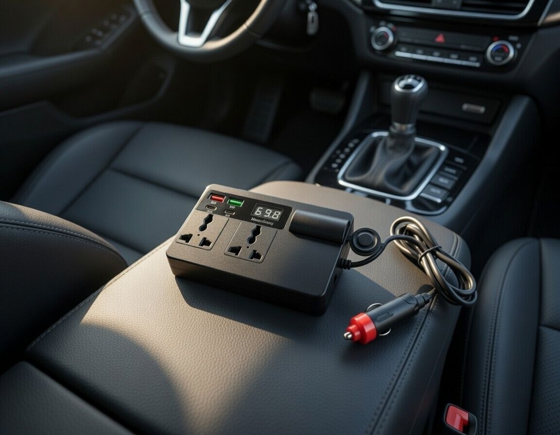 Car Inverter Adapter Converter DC 12V 24V to AC 220V 7 Ports PD Type-C USB Chargers AC Car Power Laptop Mobile Phone USB Charging Socket Auto Charger Converter Adapter