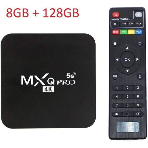 Mxq Smart TV Box – 8GB RAM + 128GB ROM – Android 12