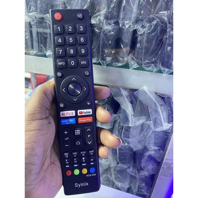 Synix Smart/Android TV Remote Control- Black