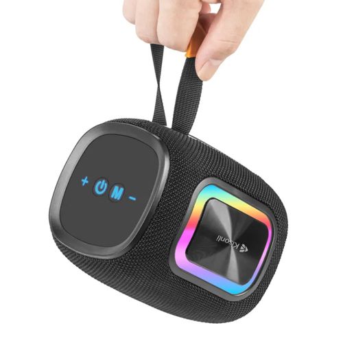Kisonli Q25 blue tooth power speaker professional waterproof IPX5 speaker with RGB light