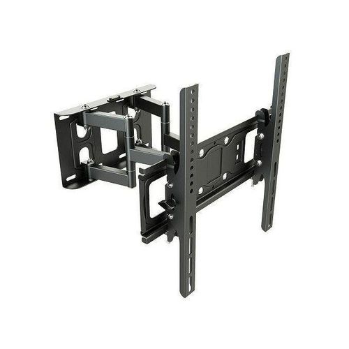 Double Arm Full Motion Swivel Heavy Duty Tv Wall Mount Bracket 32" to 85"- Black