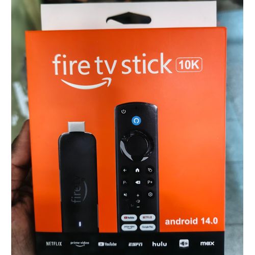 Fire tv stick 10k with android 14, BLUETHOOTH,NETFLIX,AMAZON AND FULLY COMES WITH FREE INSTALLED PLUG AND PLAY ALL FOOTBALL AND  MOVIES APP.