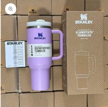 ORIGINAL STANLEY MUG TUMBLER WITH HANDLE AND STRAW 40 OZ | FLOWSTATE 3-POSITION LID | CUP HOLDER COMPATIBLE FOR TRAVEL | INSULATED STAINLESS STEEL CUP | BPA-FREE