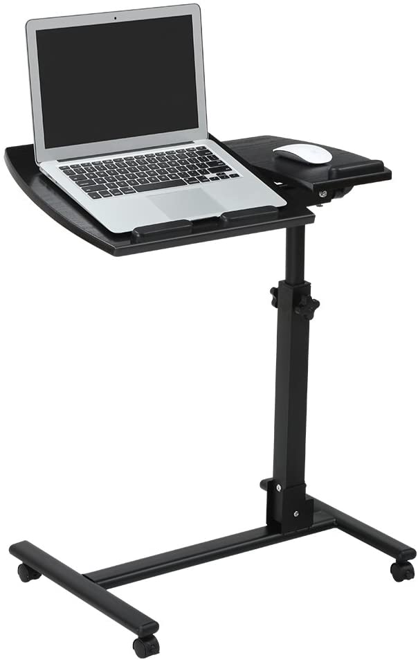 Adjustable multi-function Computer Desk bedroom, office, home, study laptop table - Black