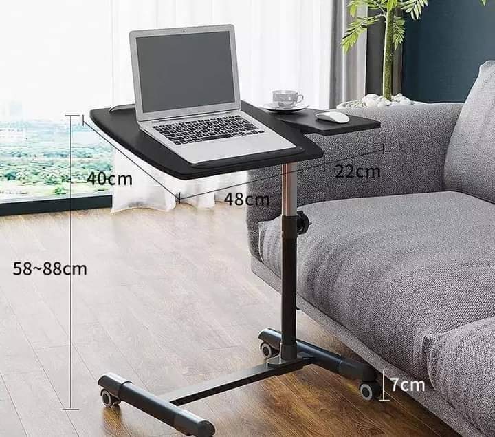 Adjustable multi-function Computer Desk bedroom, office, home, study laptop table - Black
