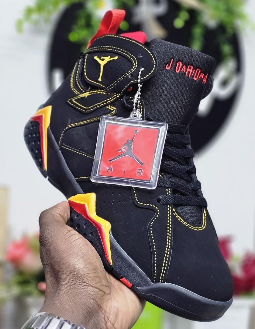 🔥(ON OFFER) AIR JORDAN 7 RETRO CUSTOMIZED JORDAN, COLOUR BLACK ,HIGH QUALITY SNEAKERS. JORDAN Best shop for Airforce, Air jordan, Airmax tn, Air force sneakers) GENERIC