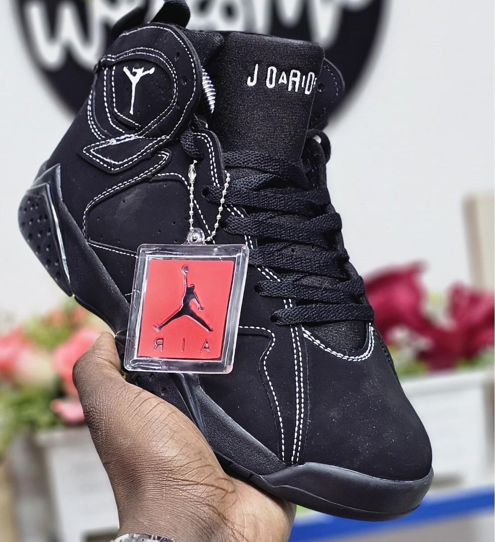 🔥(ON OFFER) AIR JORDAN 7 RETRO CUSTOMIZED JORDAN, COLOUR BLACK ,HIGH QUALITY SNEAKERS. JORDAN Best shop for Airforce, Air jordan, Airmax tn, Air force sneakers) GENERIC