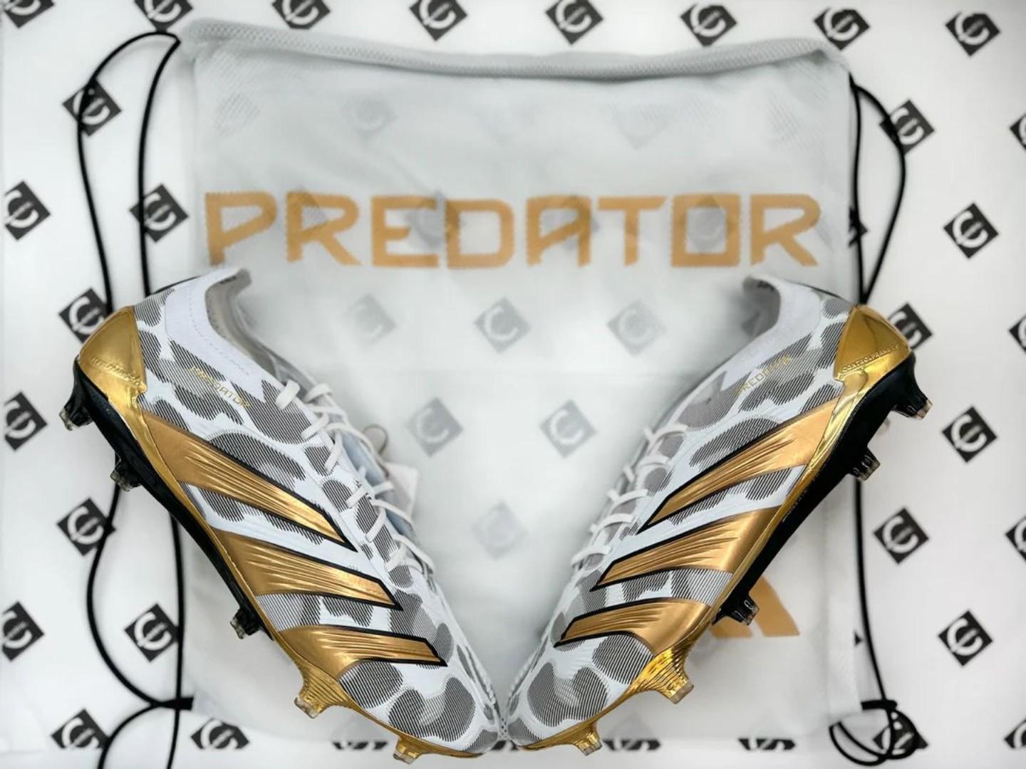 Original Adidas Predator Elite Accuracy FG ‹ > Moments - Core Black white gold LIMITED EDITION, Soccer boots, football boots