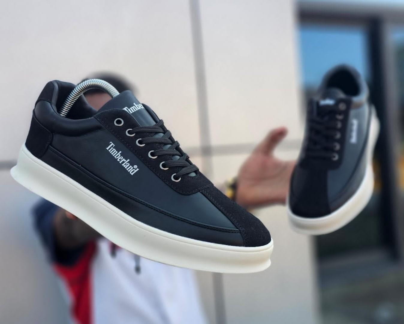 🔥 ORIGINAL TIMBERLAND BLACK CLASSIC MENS CASUAL SHOES, BLACK CASUAL AND OFFICIAL BOOTS SHOES,  LEATHER (BEST SHOP FOR LOAFERS, OFFICIALS, CASUALS, SNEAKERS)