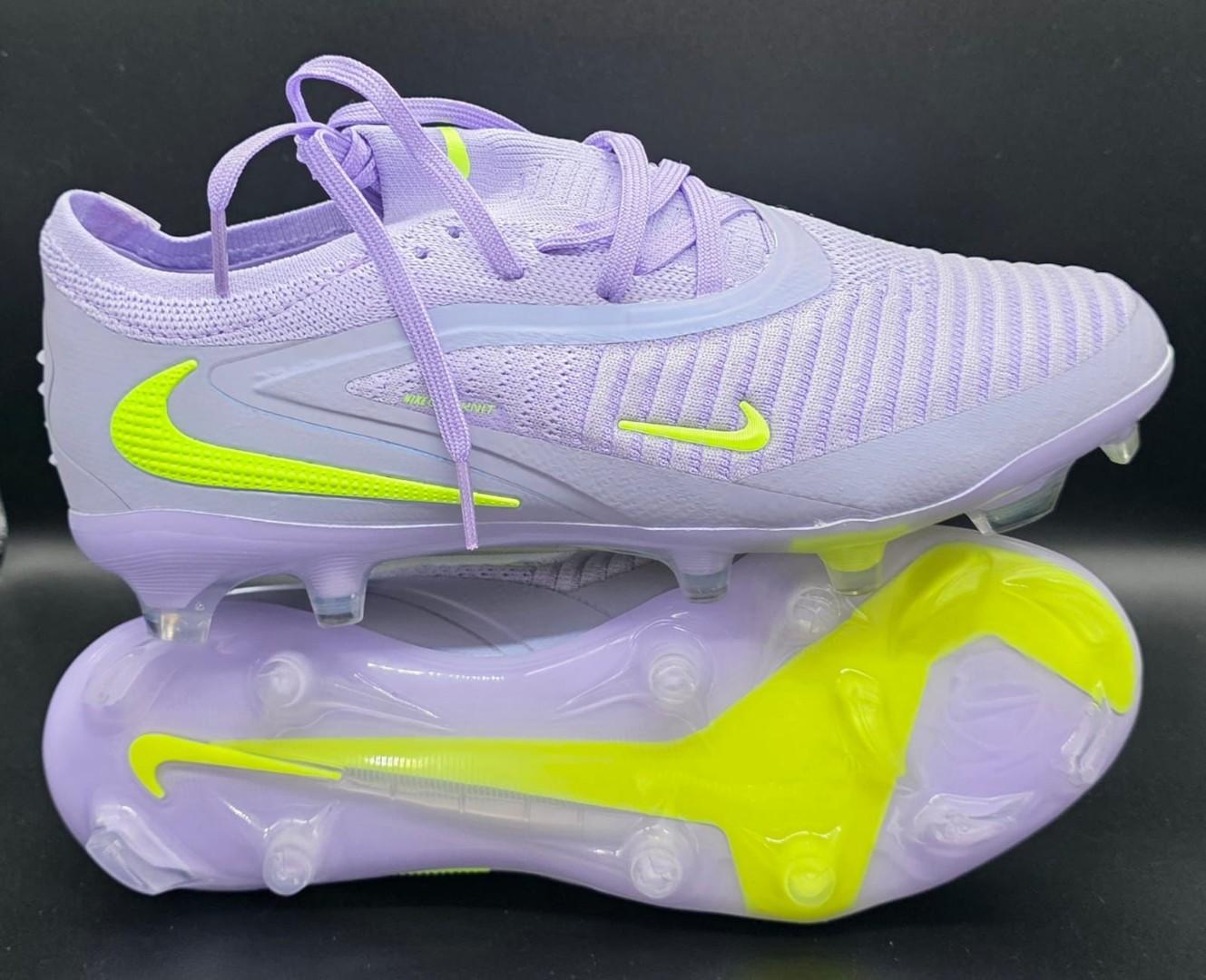 🔥(ON OFFER) Air Phantom Gx6 Elite Recharge Pack FG soccer cleats, Phantom 6 Football Boots. Football Boots, Soccer boots, ground soccer clears, light purple GENERIC