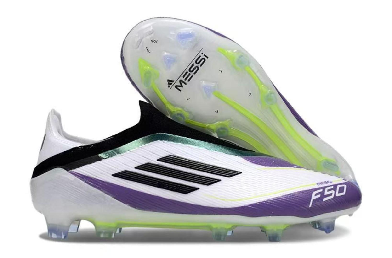 🔥 Original Adidas F50 laceless  (UNITY PURPLE) Elite laceless firm ground Accuracy FG Football Boot - Soccer Boots, Sport shoes, Sport sneakers