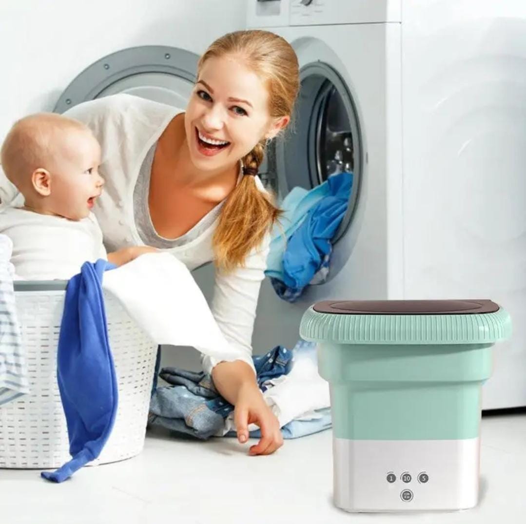🤑RESTOCKED 🤑Washing Machine Portable, Foldable Spin Dryer For Camping,T ravel, Small Spaces.Foldable design.
convinient for storage,
Lightweight and attractive can be put in a luggage
Suitable for s