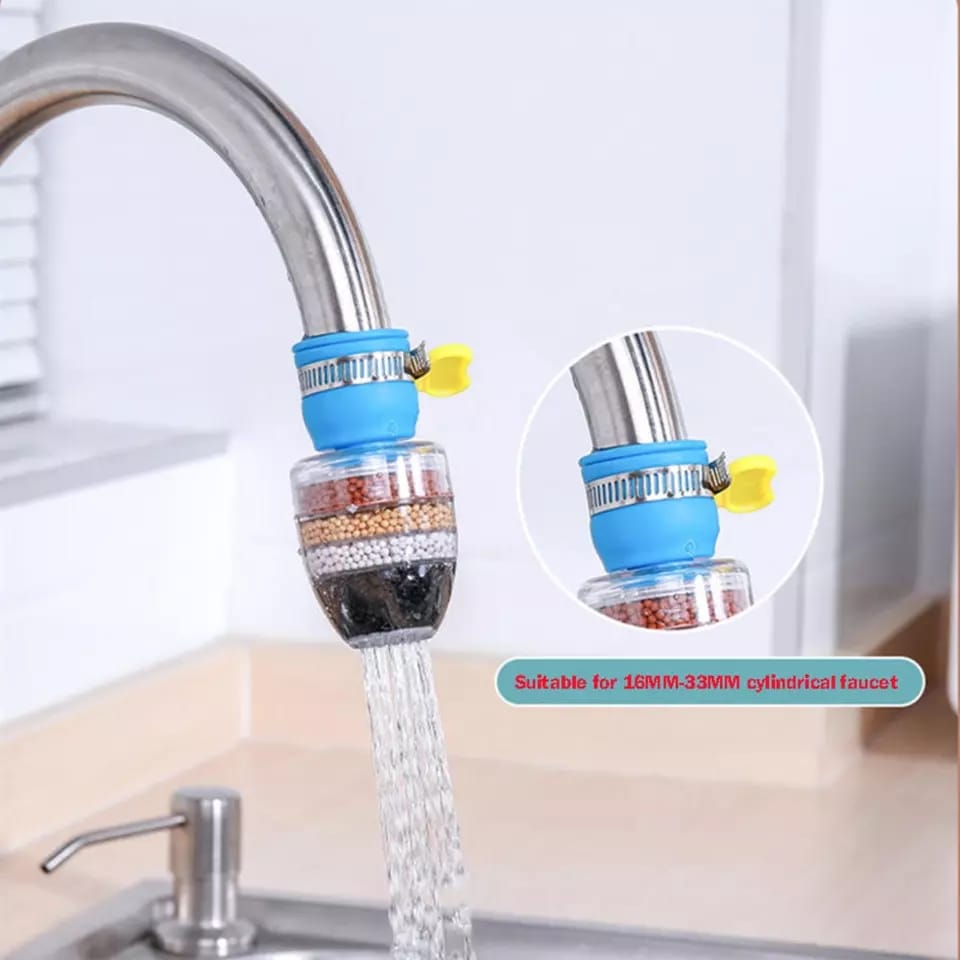 ▪️🌱Six-Layer Faucet Water Purifier Tap Water Filter Splash Proof🌱▪️Built-in layered filter to separate coconut activated carbon, zeolite, PVA non-woven fabric, calcium sulfite and rubber, suitable f