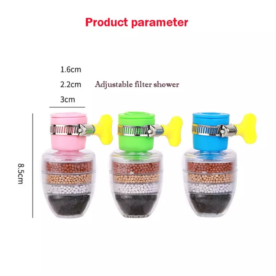 ▪️🌱Six-Layer Faucet Water Purifier Tap Water Filter Splash Proof🌱▪️Built-in layered filter to separate coconut activated carbon, zeolite, PVA non-woven fabric, calcium sulfite and rubber, suitable f