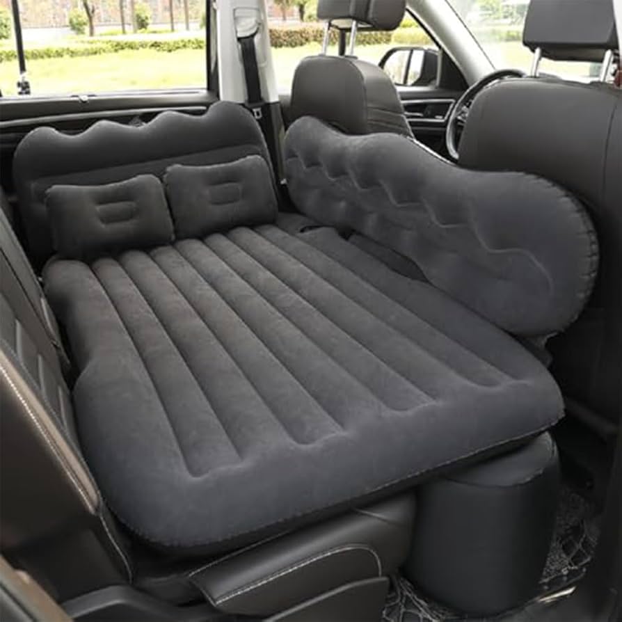 🍂New arrivals 🍂Portable Inflatable Car Back Seat Bed / Car Matress PLUS PUMP.Suitable for all brands of cars, SUV and most of the MPV.
It is also a good choice of outdoor recliner or beach chair.
Ul