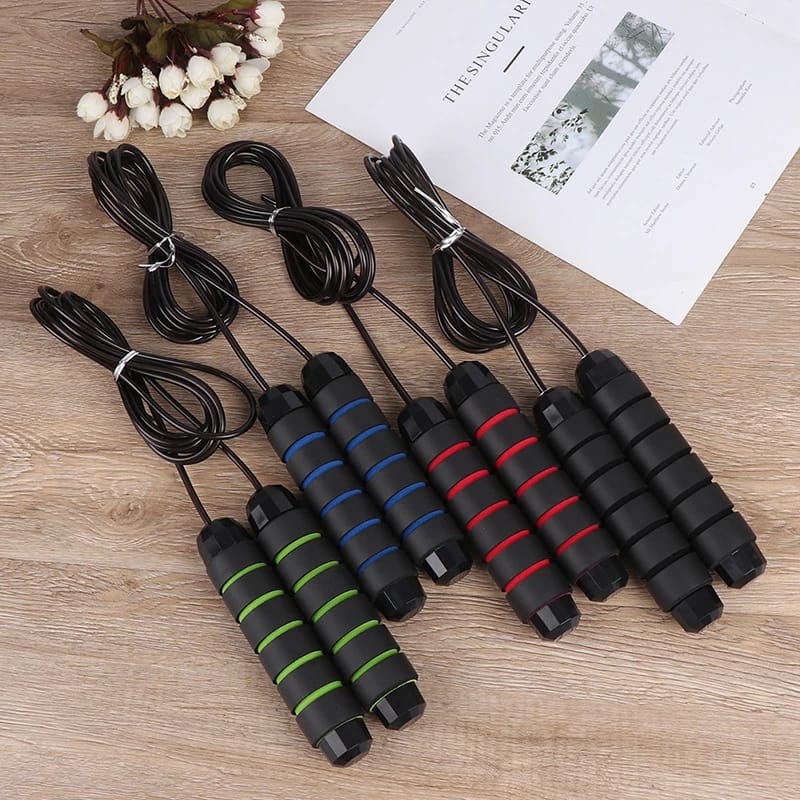 Speed Steel Skipping Rope with Non-Slip Foam Handles | Ideal for Cardio, HIIT, Boxing & Home Workouts | Lightweight, Durable, Easy to Carry