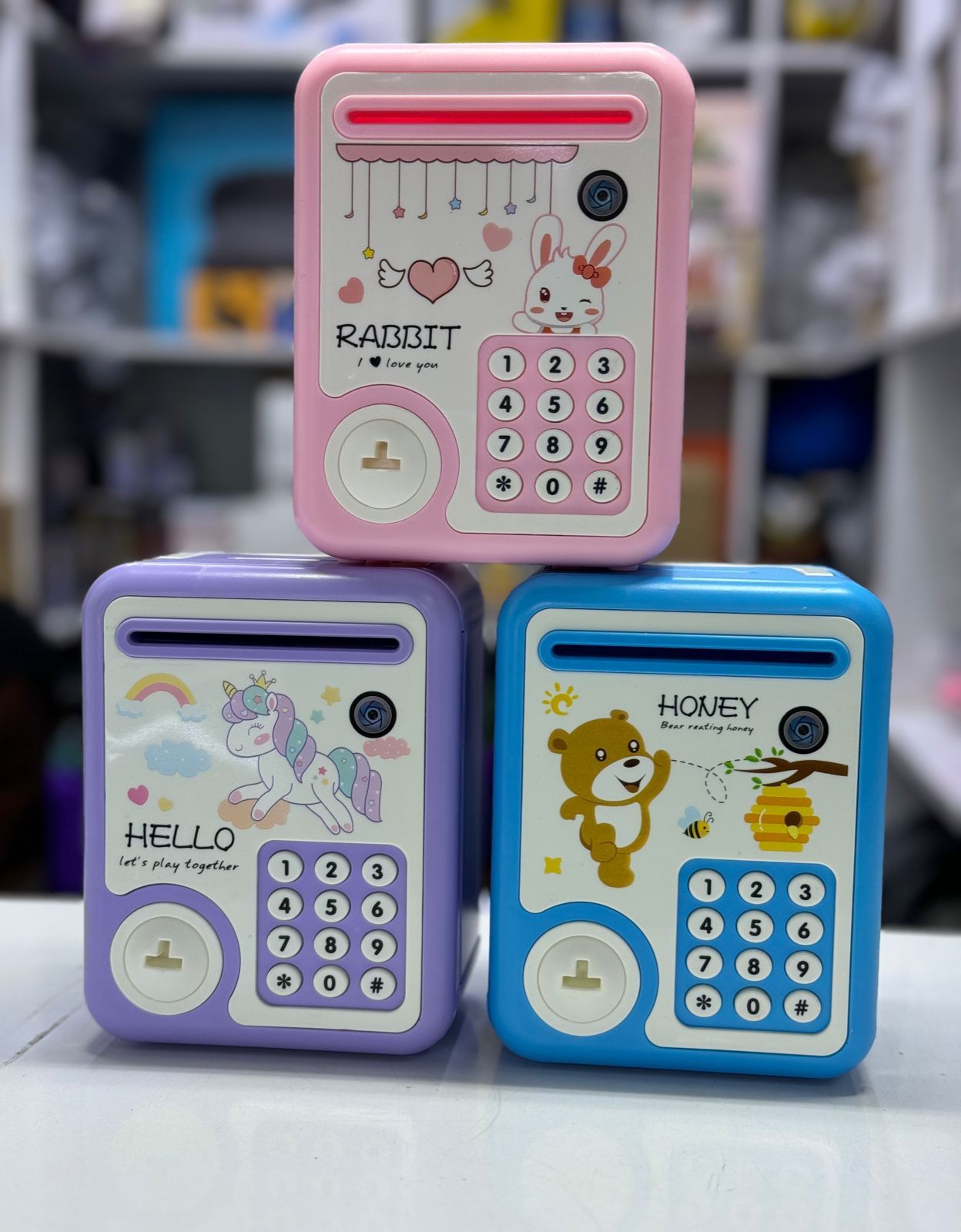 Battery Powered Piggy Bank for Kids | Coin & Note Counter | Digital Mini Safe Educational Money Box | Gift for Boys & Girls