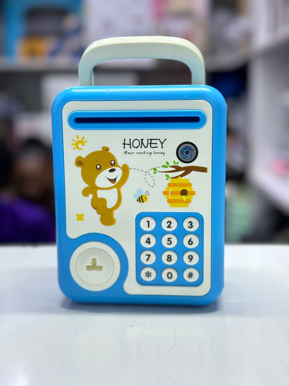 Battery Powered Piggy Bank for Kids | Coin & Note Counter | Digital Mini Safe Educational Money Box | Gift for Boys & Girls