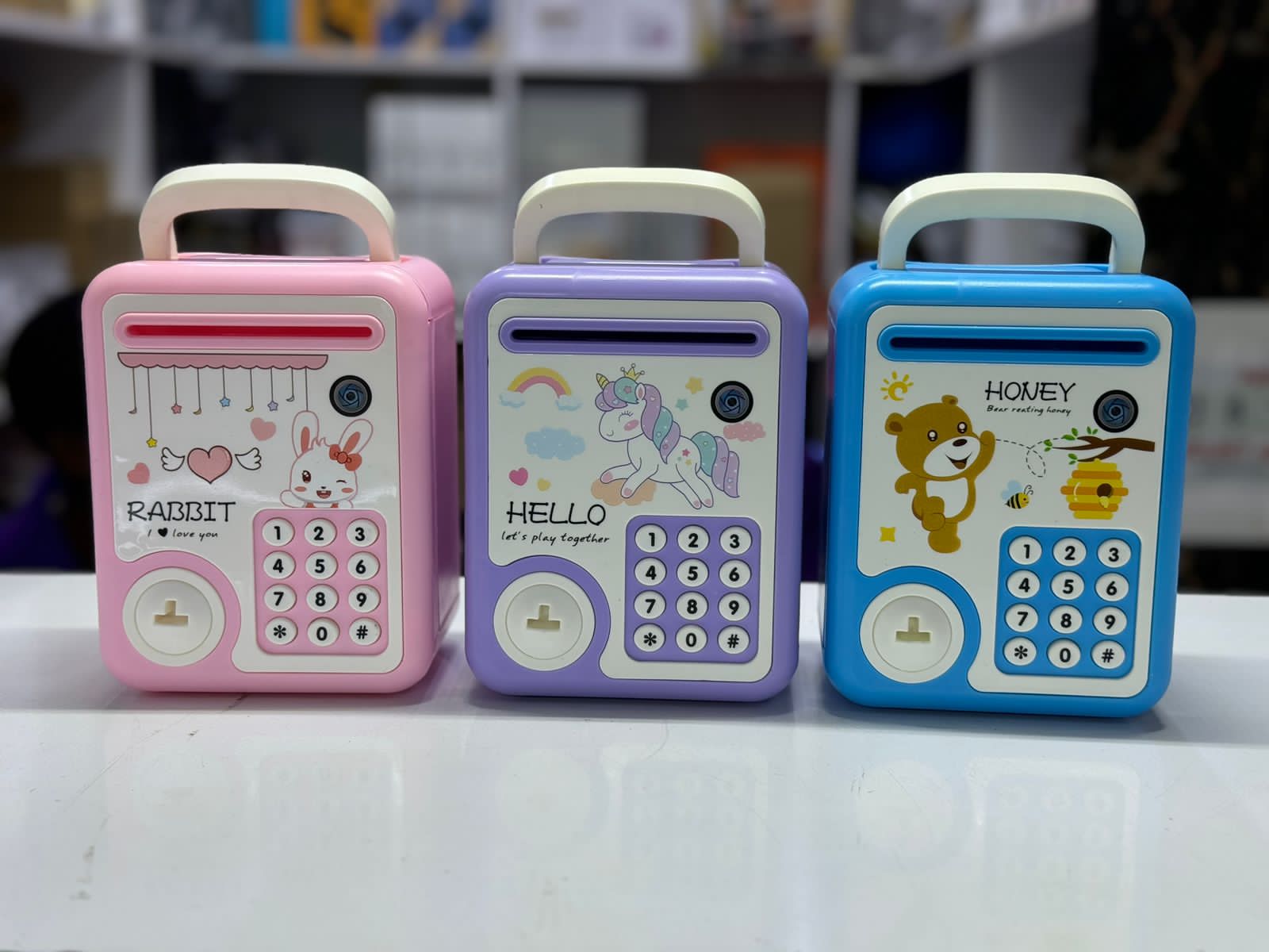 Battery Powered Piggy Bank for Kids | Coin & Note Counter | Digital Mini Safe Educational Money Box | Gift for Boys & Girls