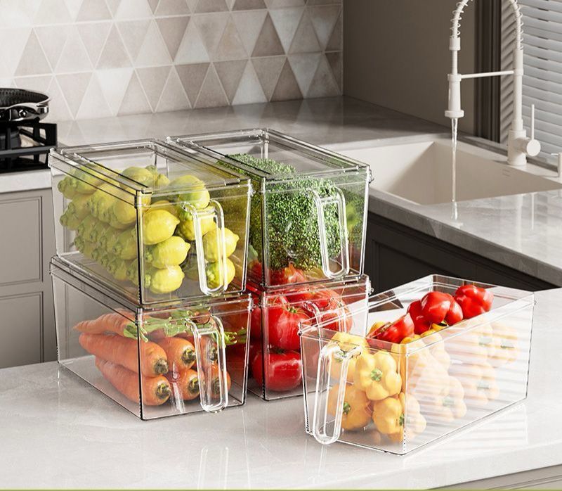3L Fridge Storage Container with Handle | Transparent BPA-Free Acrylic Organizer for Kitchen, Freezer & Pantry – Eco-Friendly & Space-Saving Design