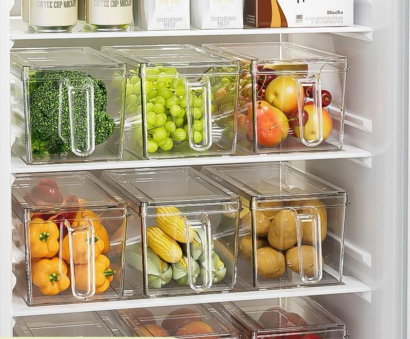 3L Fridge Storage Container with Handle | Transparent BPA-Free Acrylic Organizer for Kitchen, Freezer & Pantry – Eco-Friendly & Space-Saving Design