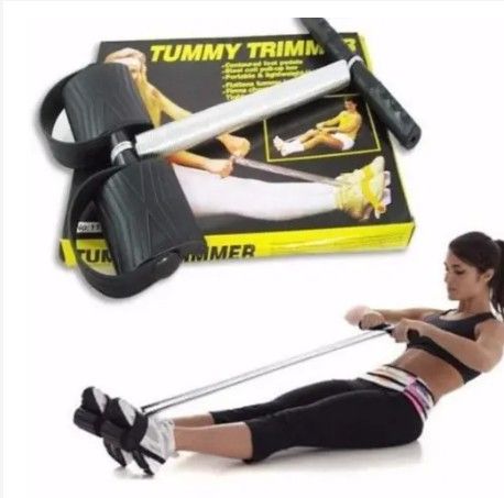 Heavy Duty Tummy Trimmer with Dual Spring Resistance – Home Gym Abdominal Exercise Tool for Core, Arms & Leg Workout – Portable Fitness Equipment
