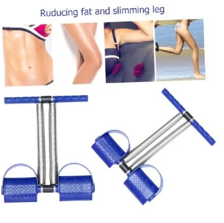 Heavy Duty Tummy Trimmer with Dual Spring Resistance – Home Gym Abdominal Exercise Tool for Core, Arms & Leg Workout – Portable Fitness Equipment