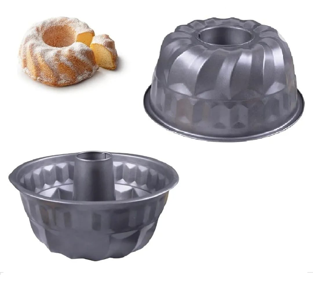 Florella 23cm Nonstick Cake Tin with Central Tube – Heavy-Duty Round Baking Mold Ideal for Bundt, Angel Food, and Chiffon Cakes | Easy Release Surface, Oven-Safe, Durable Bakeware
