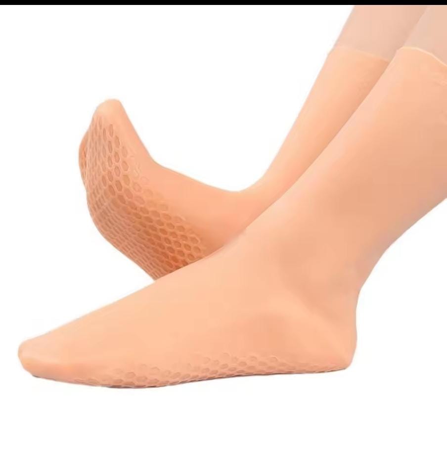 Silicon Anticracking Moisturizing Socks – Deep Hydration for Dry, Cracked Feet, Soft Breathable Material, Reusable Gel-Lined Foot Care Socks for Daily Use