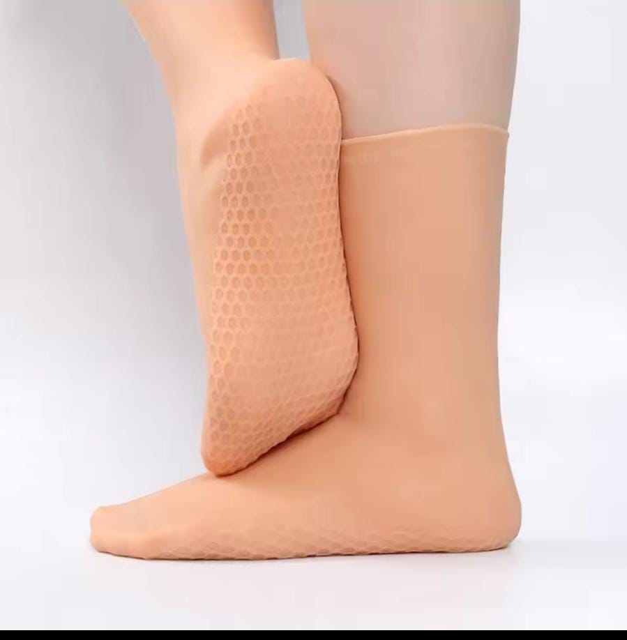 Silicon Anticracking Moisturizing Socks – Deep Hydration for Dry, Cracked Feet, Soft Breathable Material, Reusable Gel-Lined Foot Care Socks for Daily Use