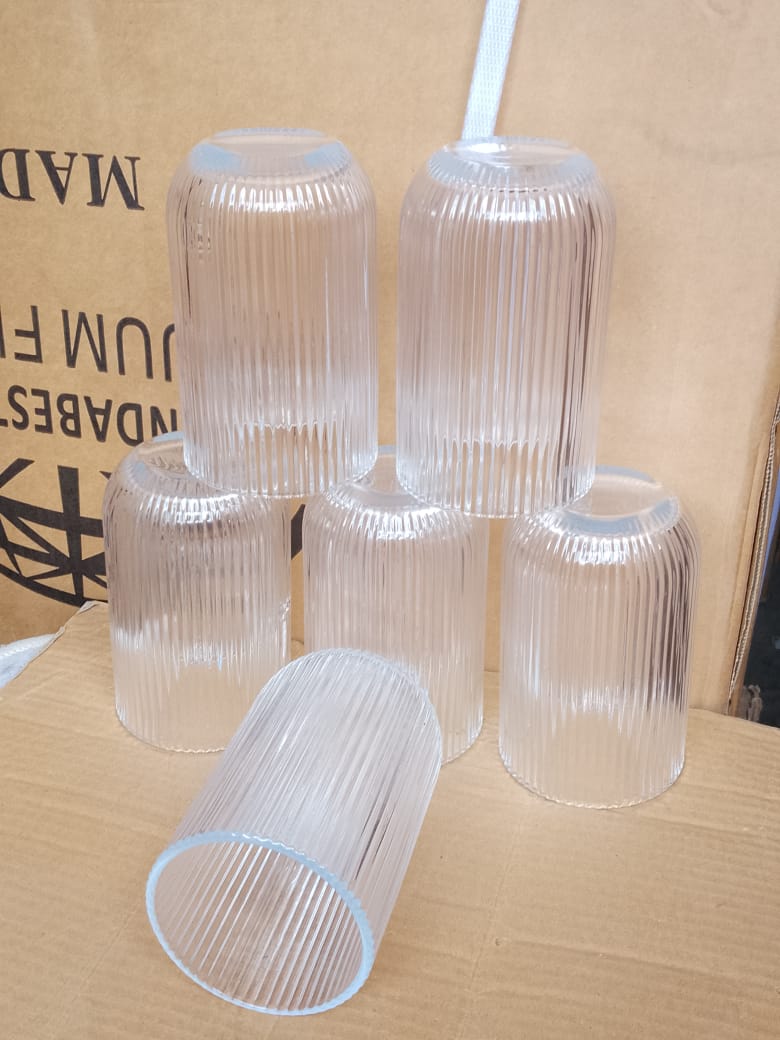 Sunda 6pcs or 12pcs a set of Drinking Glasses Kitchen Juice, Water Glass Cups Glass