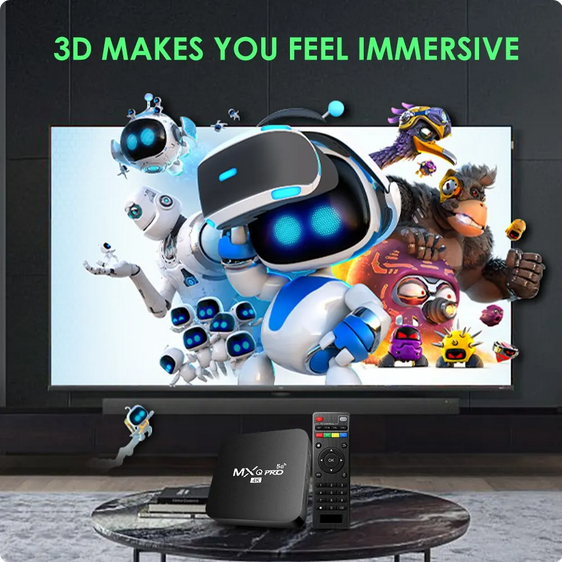 New MXQ PRO 4K TV Box 2GB + 16GB Android 11.0 Smart TVBOX Media Player Upgraded Version