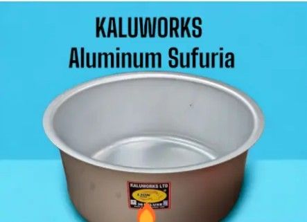Lion Brand Kaluworks Aluminum Deluxe Sufuria Cooking Pot Set – 8 Pieces | Heavy-Duty Cookware with Lids | Traditional Kenyan Pots for Gas, Firewood & Charcoal Use