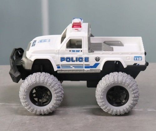 Big Wheel Police Car Toy Truck for Kids – Durable Monster Truck-Style Police Vehicle, Pretend Play Car for Boys & Girls
