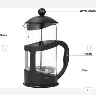 800ml French Press Coffee & Tea Maker – Heat-Resistant Glass Plunger with Fine Mesh Filter | Ideal for Home Brewing, Office, or Gifting