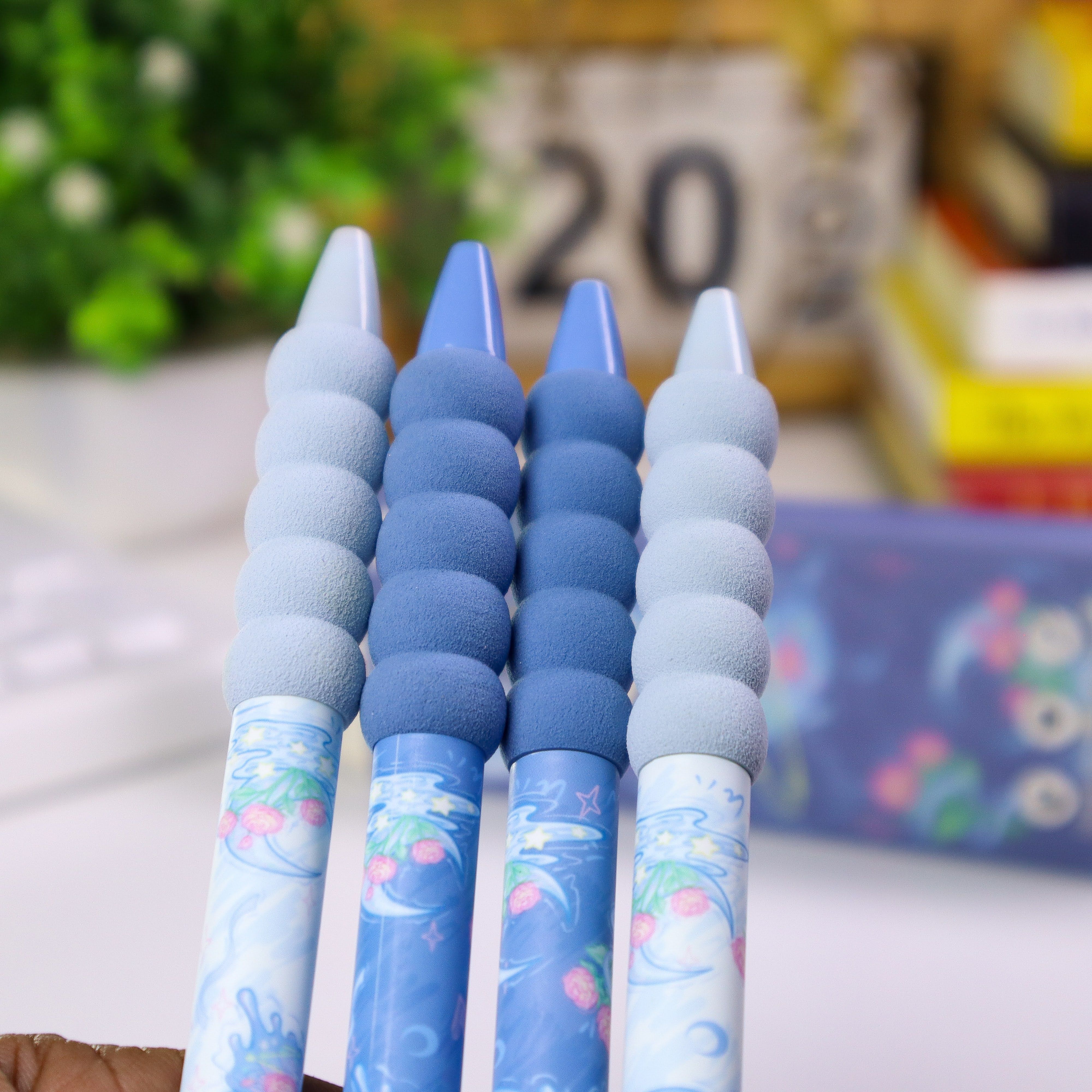 Cute pens set | Set of 4 0.5mm Pens|  Aesthetic pen | Stationery set | Black Ink School pens | Gift pens | Smooth writing pens | Cute stationery Kenya | Comfortable Grip and Quick Drying