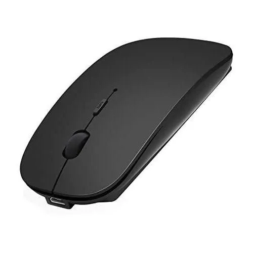 Rechargeable RGB Wireless Mouse – Silent Click, Dual-Mode Bluetooth 5.0 + 2.4G, Ergonomic Slim Design, Adjustable DPI, LED Backlit for Laptop & PC