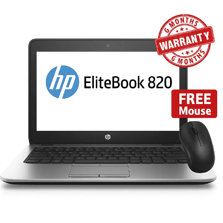 🔥 Refurbished HP EliteBook 820 G3 Laptop | 12.5" HD Display | Intel Core i5 6th Gen | 8GB RAM | 256GB SSD | Windows 11 Pro | FREE Wireless Mouse | Portable & Powerful Business Notebook