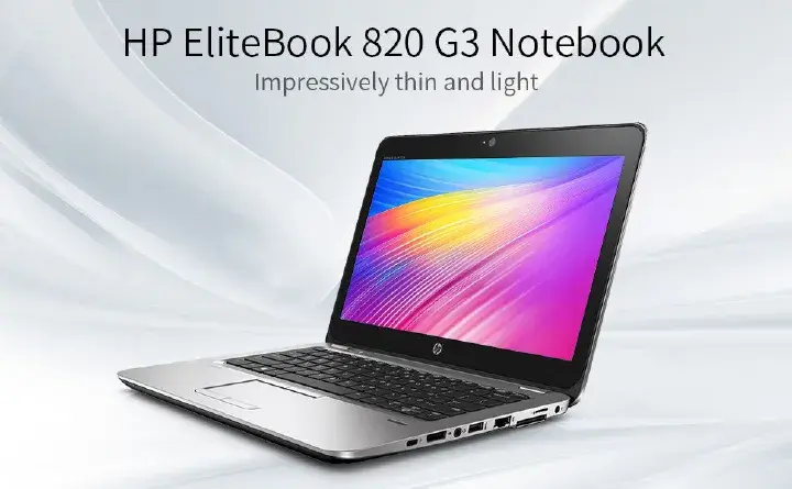 🔥 Refurbished HP EliteBook 820 G3 Laptop | 12.5" HD Display | Intel Core i5 6th Gen | 8GB RAM | 256GB SSD | Windows 11 Pro | FREE Wireless Mouse | Portable & Powerful Business Notebook