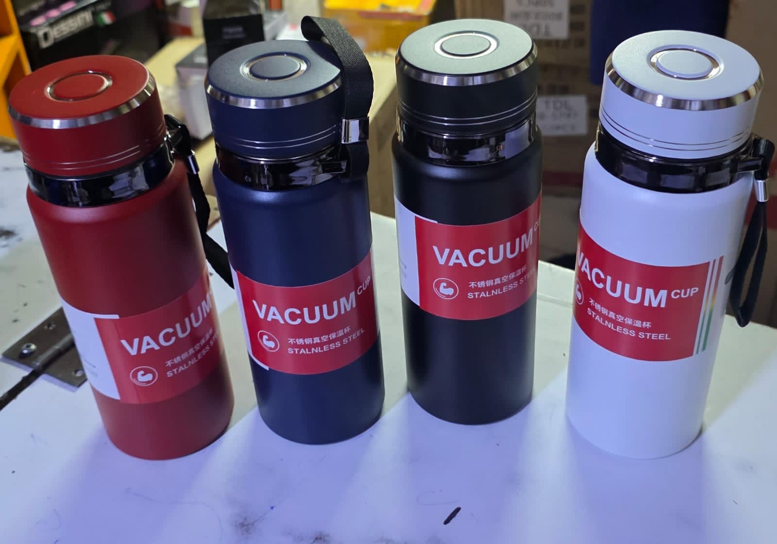 Fashion Stainless Steel Vacuum Bottle – Double Wall Thermal Flask for Hot & Cold Drinks – Leakproof, Portable, and Stylish Design for Daily Use