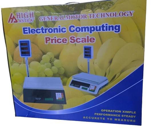 Electronic Computing Price Scale 40kg Digital Weighing Scale with Pole Display – High Accuracy Retail Scale for Shops, Fruits, Vegetables & Meat