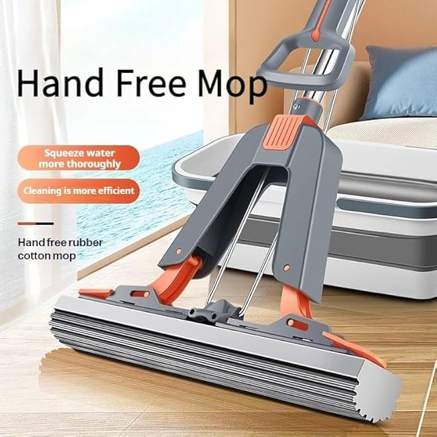 New arrival❄🪷
♦38cmx110cm self wringing super absorbent sponge mop now available