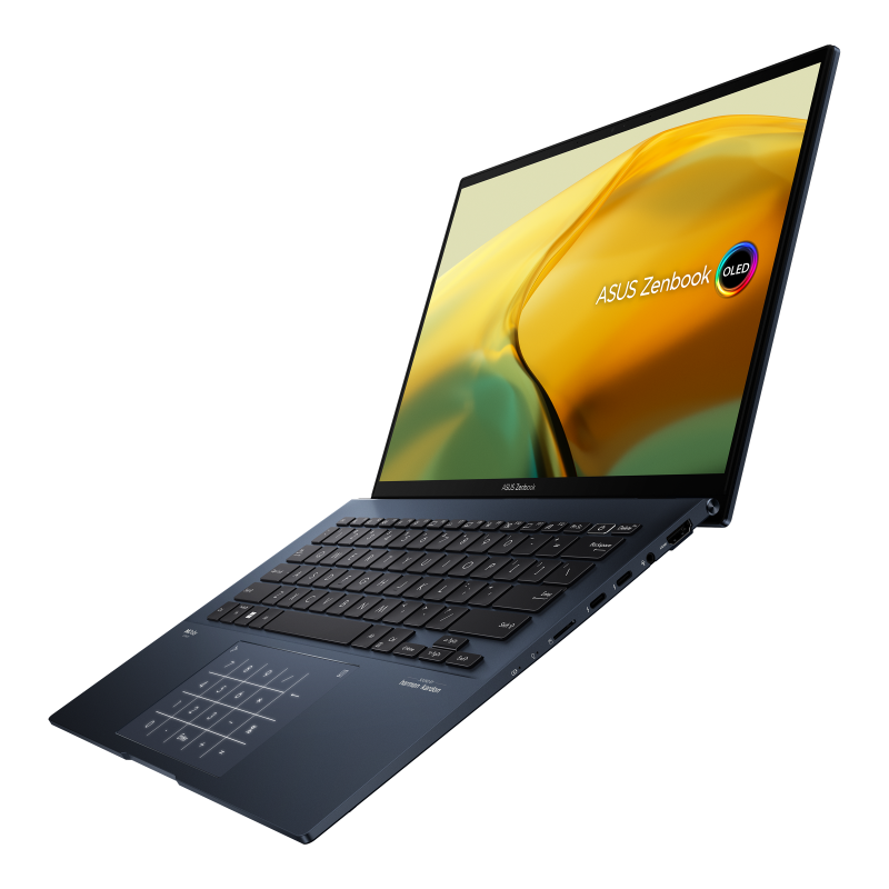 Brand New ASUS Zenbook 14 OLED UX3402ZA  Laptop Intel Core i7 1260P 2.1 GHz EVO Intel Iris Xe Graphics 14" WQXGA  touch screen 16GB LPDDR5 on board Ram 512GB M.2 NVMe PCIe SSD Windows 11 Ponder Blue